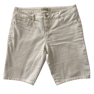 d.jeans new york white denim shorts size 14